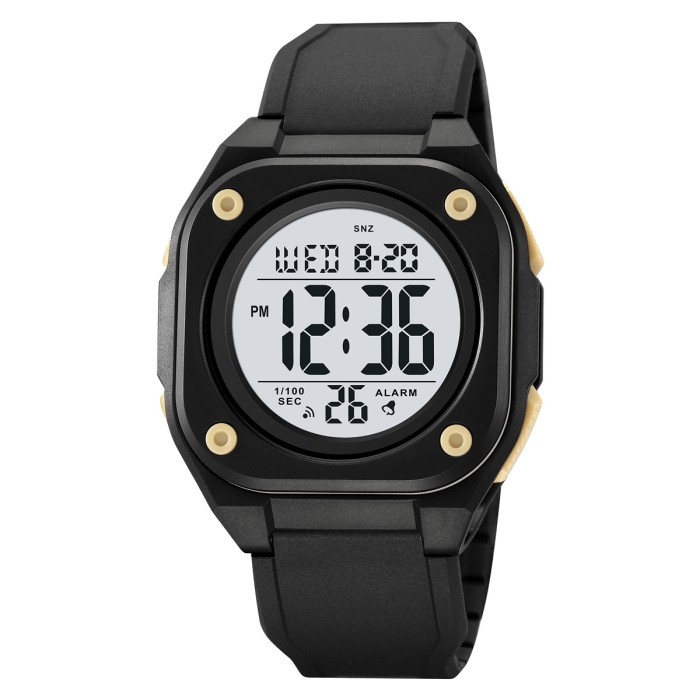 Годинник Skmei 2160BKAT Black/apricot - Спортивний стиль