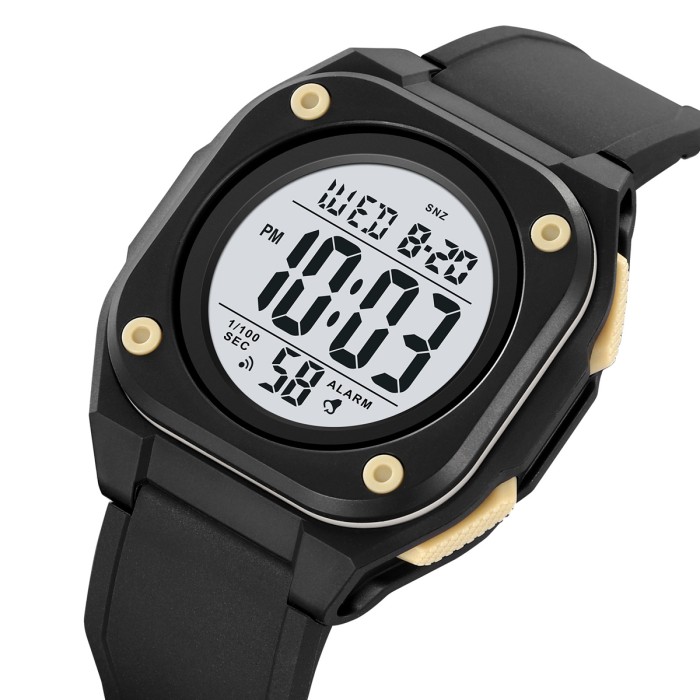 Годинник Skmei 2160BKAT Black/apricot - Спортивний стиль