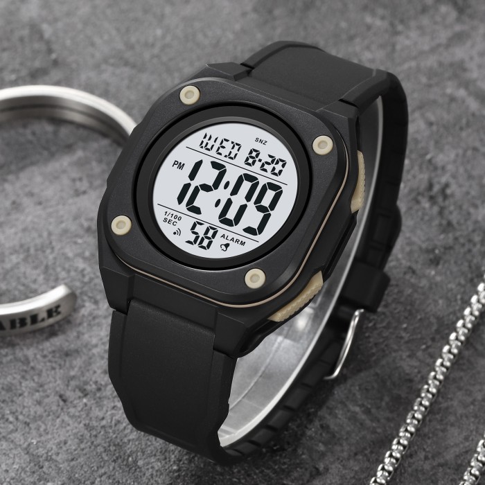 Годинник Skmei 2160BKAT Black/apricot - Спортивний стиль