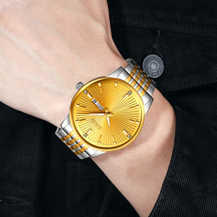 Наручний годинник Skmei 9323TGDGD Silver/Gold-Gold