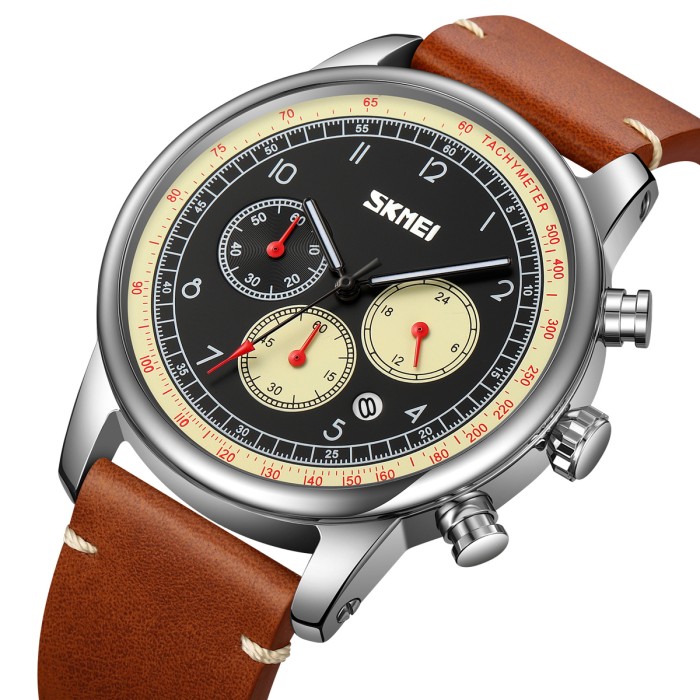 Годинник Skmei 9318BEBN Beige-Brown: Стиль та Комфорт для Чоловіків