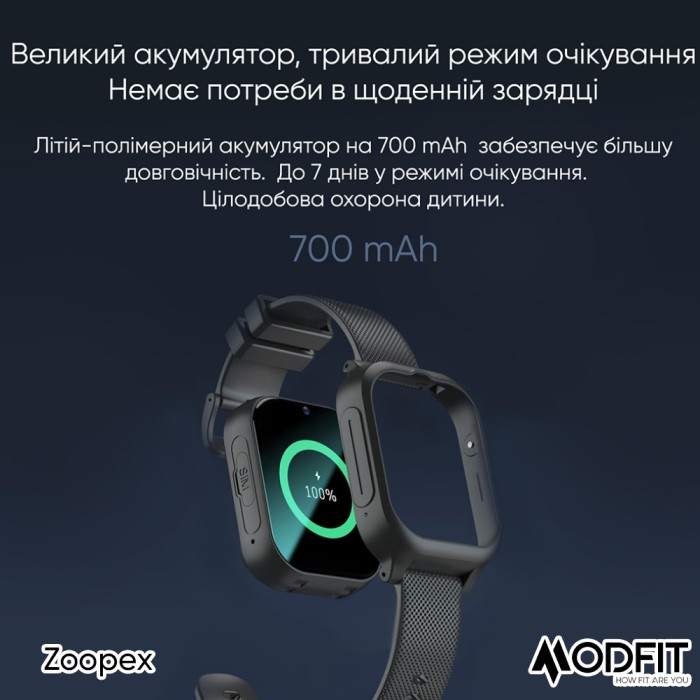 Смарт годинник Modfit Zoopex Blue для активних дітей