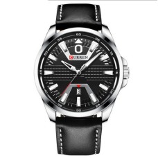 Curren 8379 Silver-Black