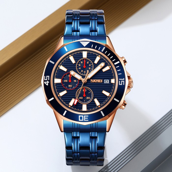 Наручні годинники Skmei 9335RGBU Rose Gold-Blue