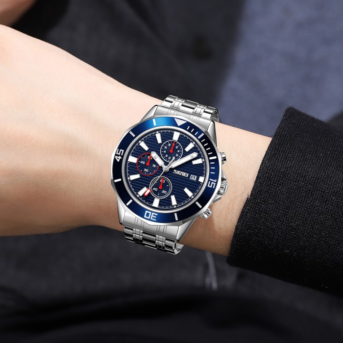 Годинник Skmei 9335SIBU Silver-Blue