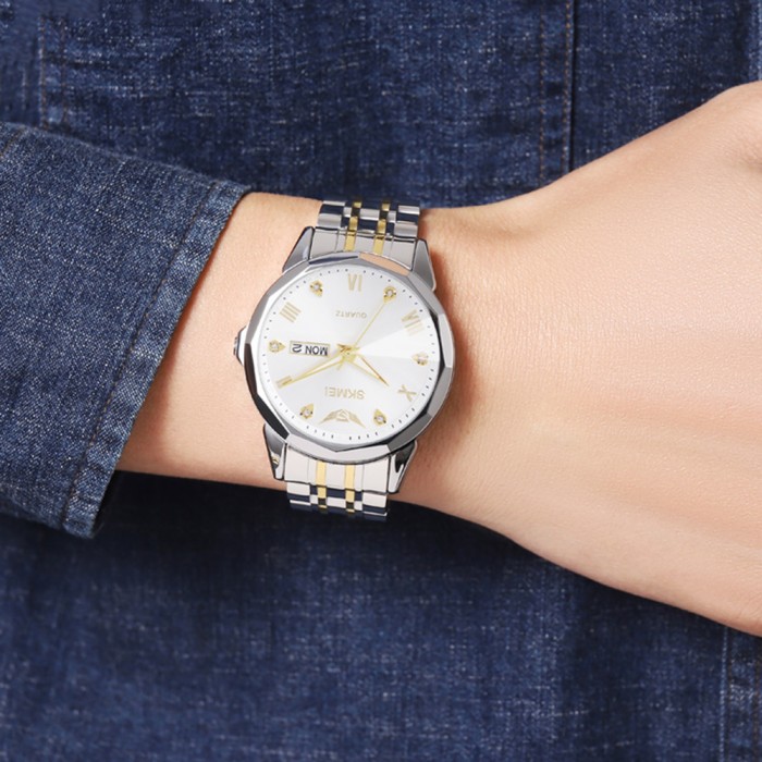 Годинники Skmei 2291TGDWT: Елегантність у сріблі та золоті