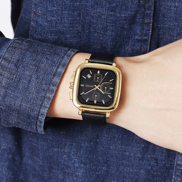 Годинник Skmei 2182GD Gold – елегантний стиль для чоловіків