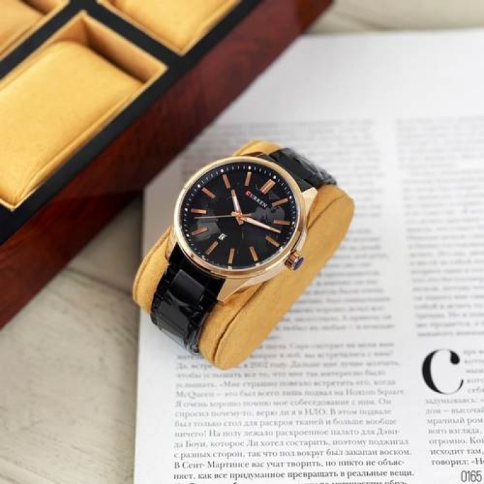 Curren 8366 Black-Gold
