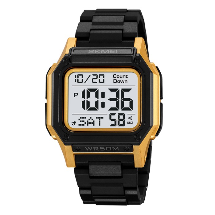 Чоловічі наручні годинники Skmei 2264BKGDWT Black-Gold-White