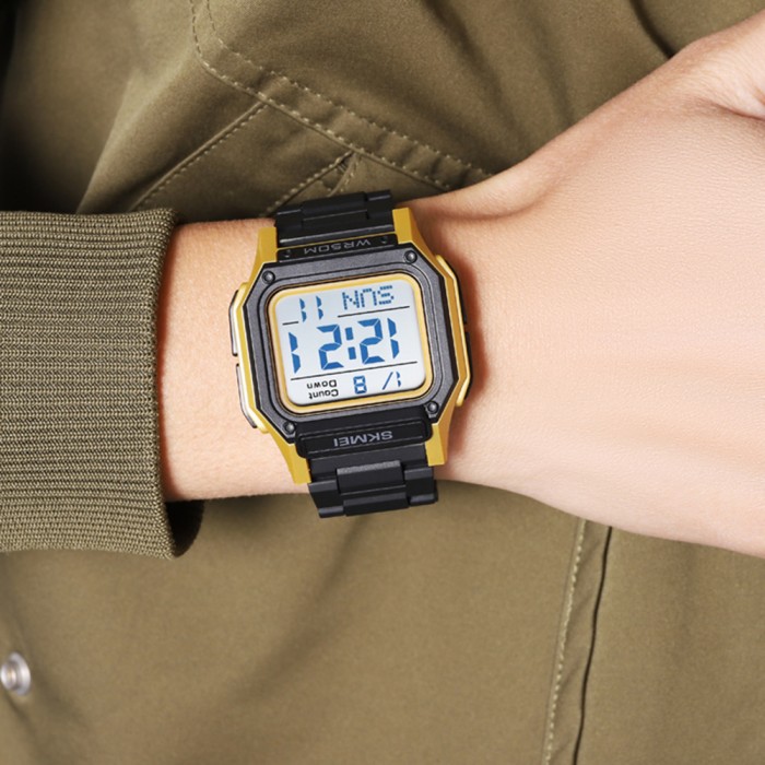 Чоловічі наручні годинники Skmei 2264BKGDWT Black-Gold-White