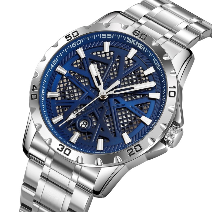 Годинник Skmei 9337SIBU Silver-Blue