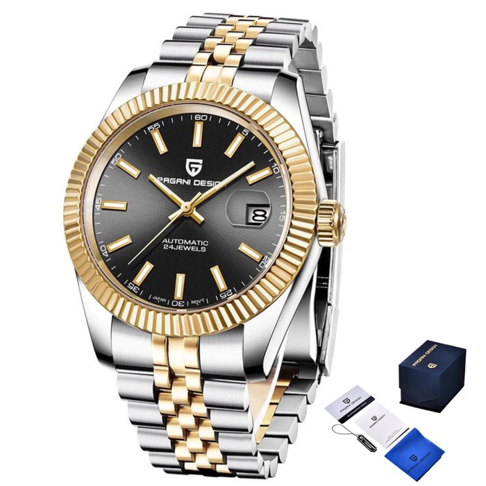 Годинник Pagani Design PD-1645 Silver-Gold-Brown