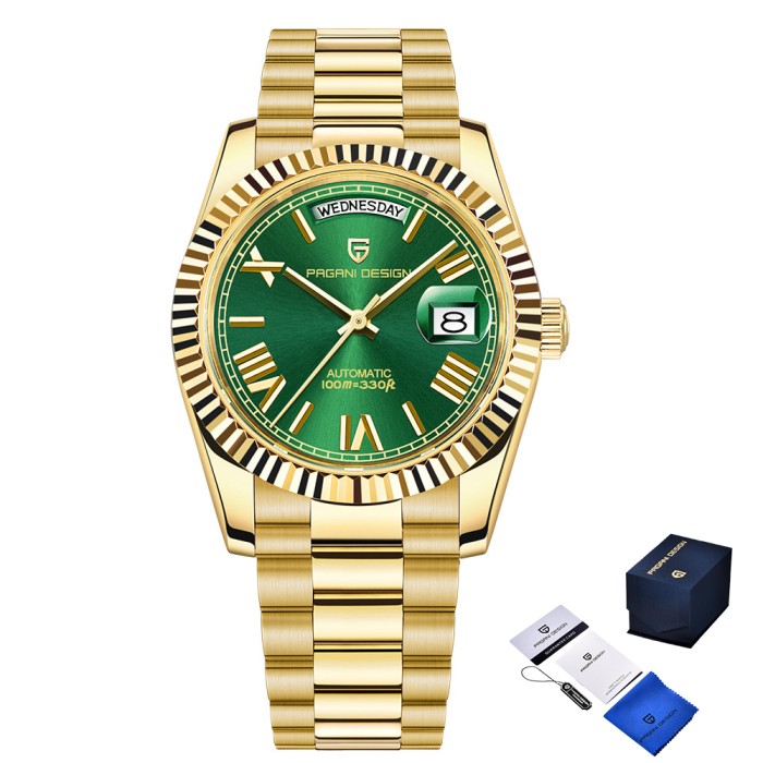 Годинник Pagani Design PD-1783 Gold-Green
