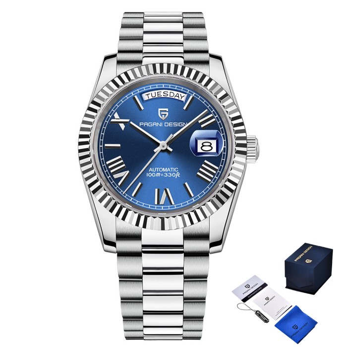 Чоловічий годинник Pagani Design PD-1783 Silver-Blue