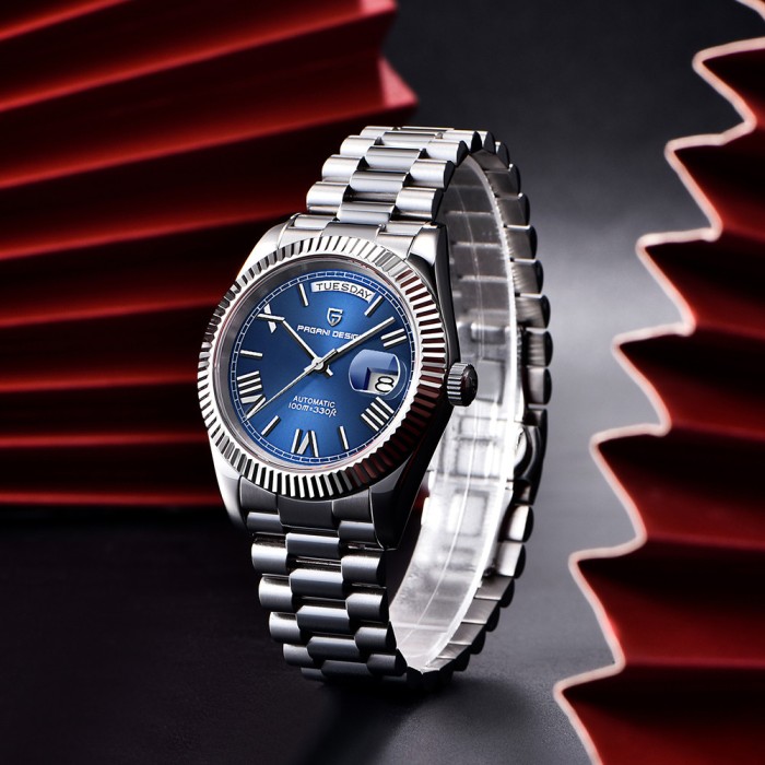 Чоловічий годинник Pagani Design PD-1783 Silver-Blue