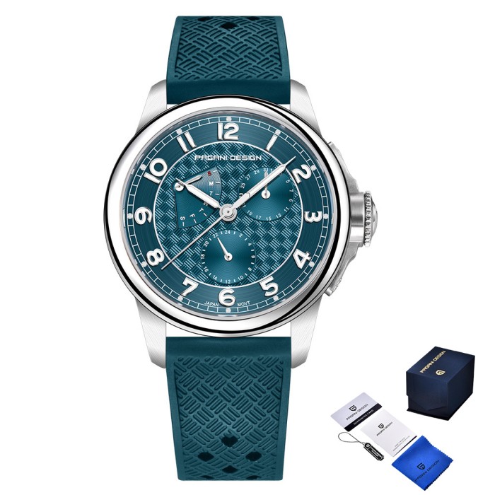 Наручний годинник Pagani Design PD-1780 Blue-Silver-Blue