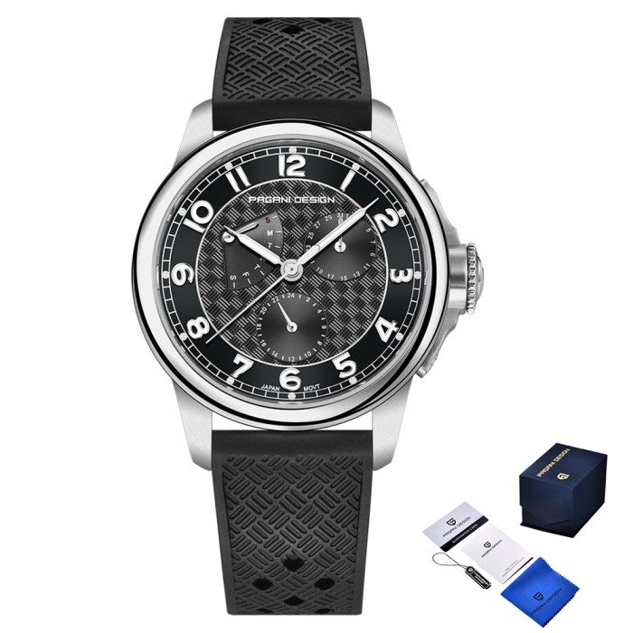 Наручний годинник Pagani Design PD-1780 Black-Silver-Black