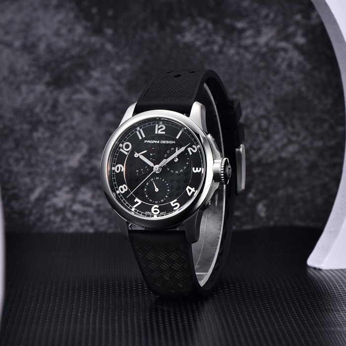 Наручний годинник Pagani Design PD-1780 Black-Silver-Black
