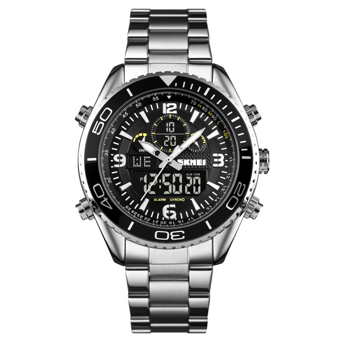 Наручний годинник Skmei 1600SIBK: стиль та функціональність
