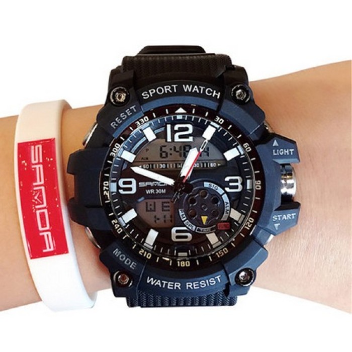 Спортивний годинник Sanda 759 All Black для чоловіків