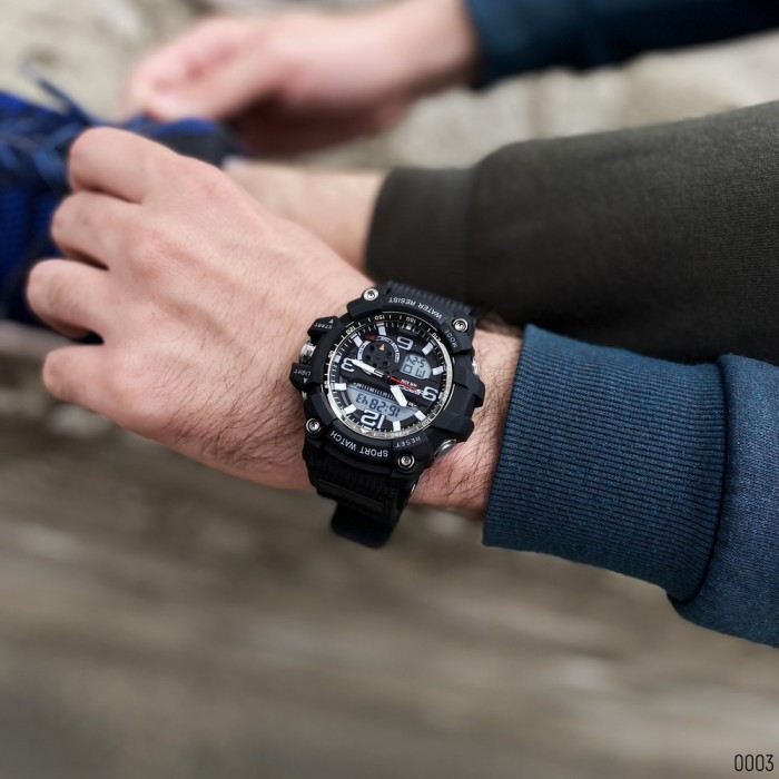 Спортивний годинник Sanda 759 All Black для чоловіків