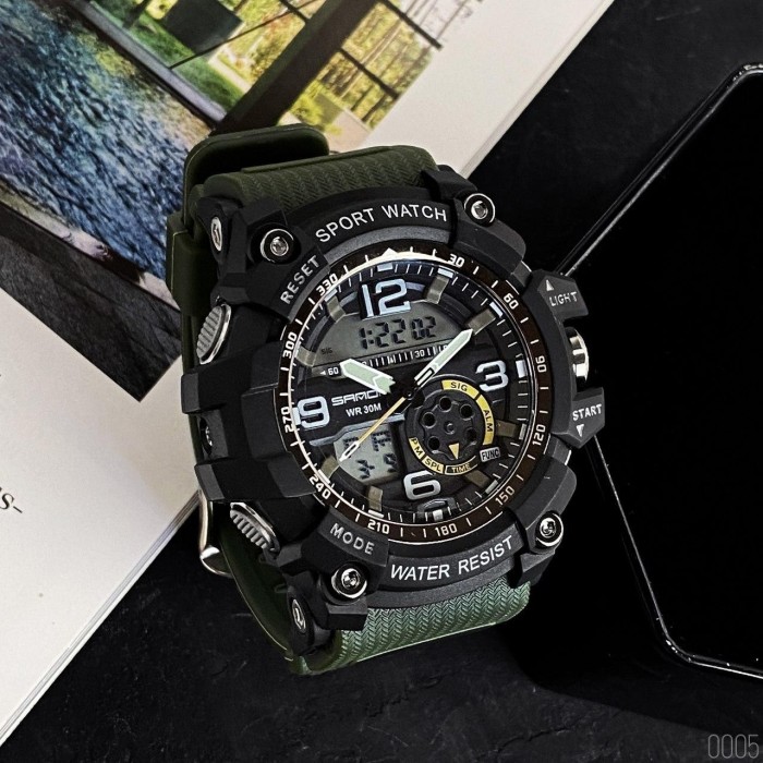 Наручний годинник Sanda 759 Green-Black