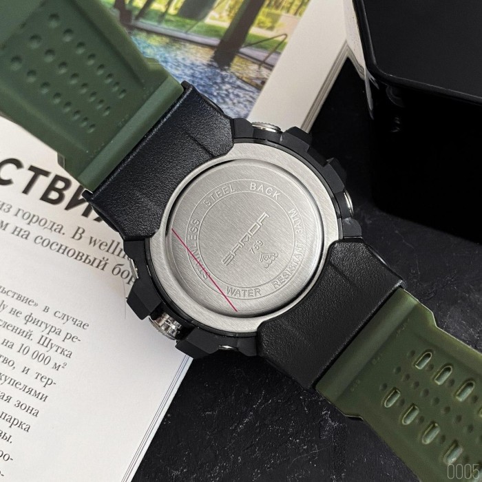 Наручний годинник Sanda 759 Green-Black