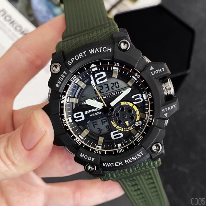 Наручний годинник Sanda 759 Green-Black