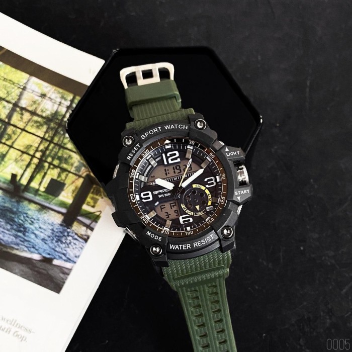 Наручний годинник Sanda 759 Green-Black