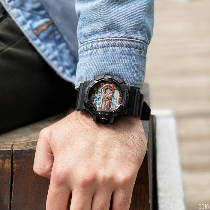 Годинник Sanda 599 Black-Cuprum – ідеальний аксесуар для активних чоловіків