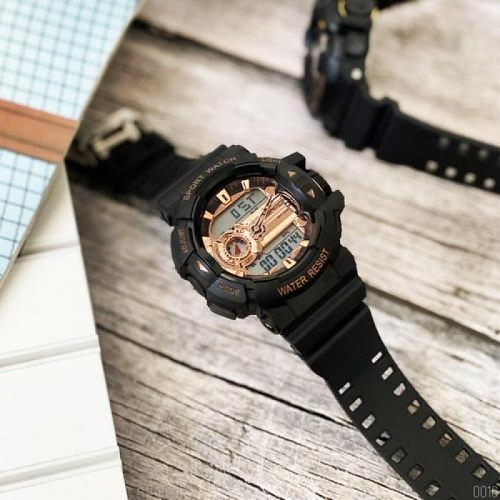 Годинник Sanda 599 Black-Cuprum – ідеальний аксесуар для активних чоловіків