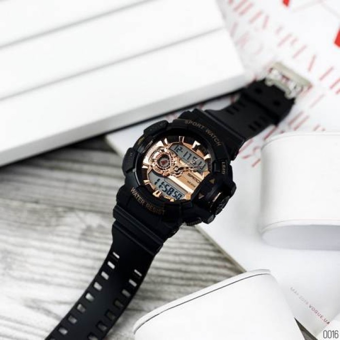 Годинник Sanda 599 Black-Cuprum – ідеальний аксесуар для активних чоловіків