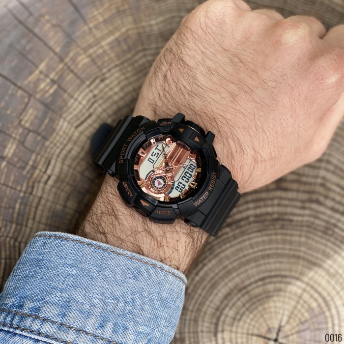 Годинник Sanda 599 Black-Cuprum – ідеальний аксесуар для активних чоловіків