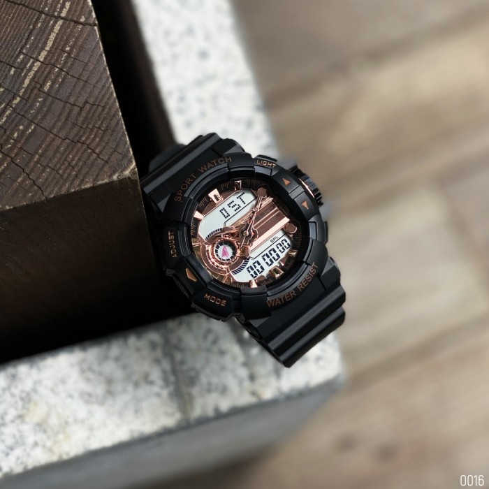 Годинник Sanda 599 Black-Cuprum – ідеальний аксесуар для активних чоловіків