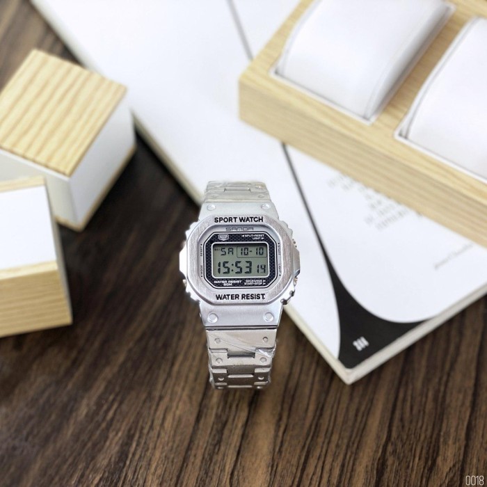 Чоловічий наручний годинник Sanda 390 All Silver