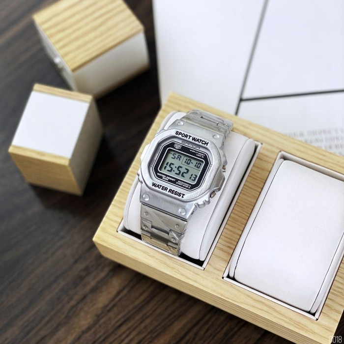 Чоловічий наручний годинник Sanda 390 All Silver