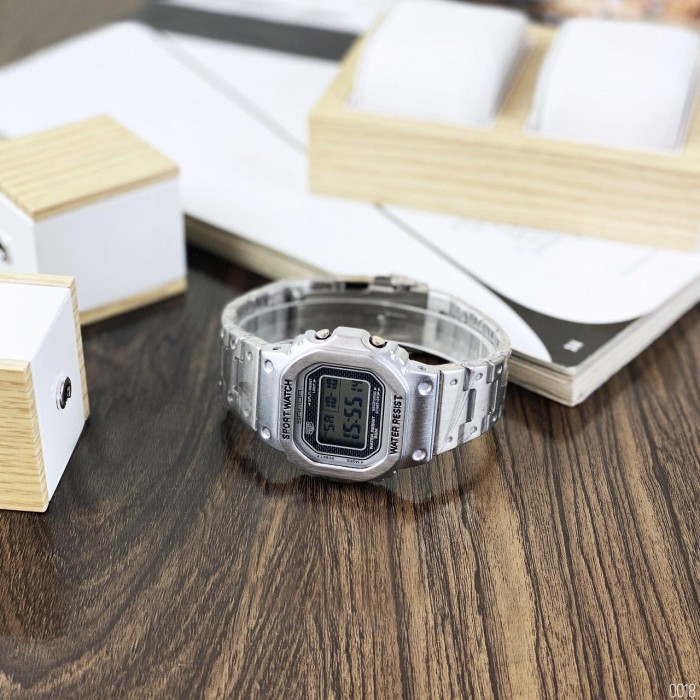 Чоловічий наручний годинник Sanda 390 All Silver