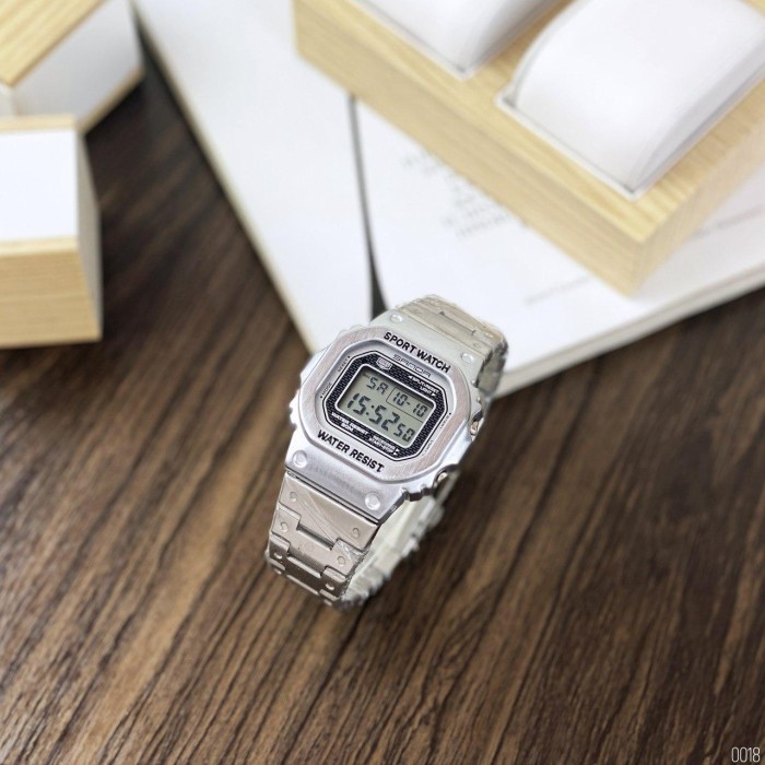 Чоловічий наручний годинник Sanda 390 All Silver