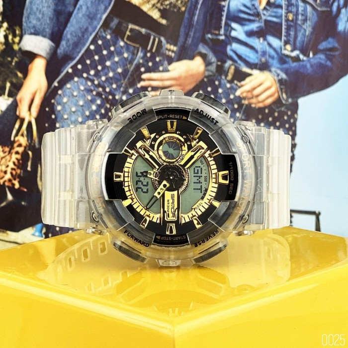 Спортивний чоловічий годинник Sanda 298 Gold