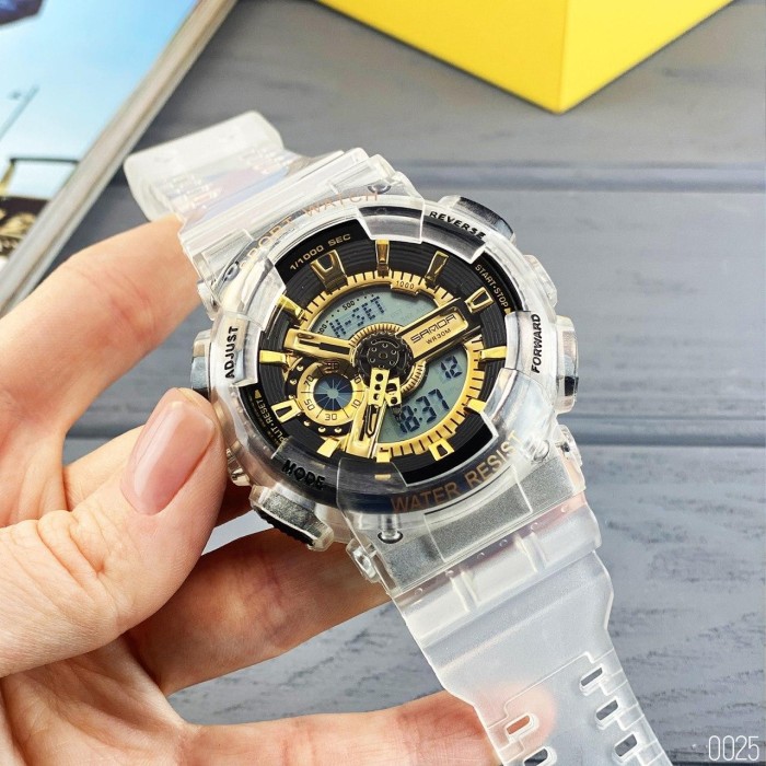 Спортивний чоловічий годинник Sanda 298 Gold