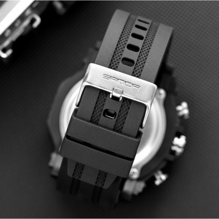 Годинник Sanda 6012 All Black - спортивний стиль і надійність