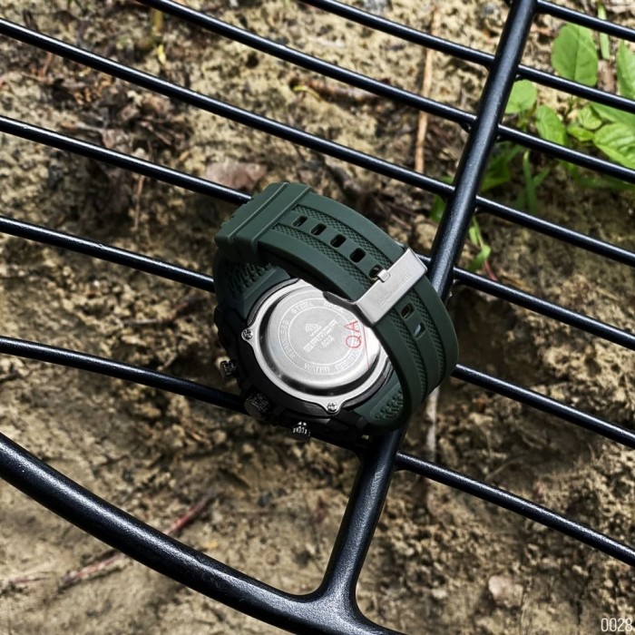 Наручний годинник Sanda 6012 Green-Black для чоловіків