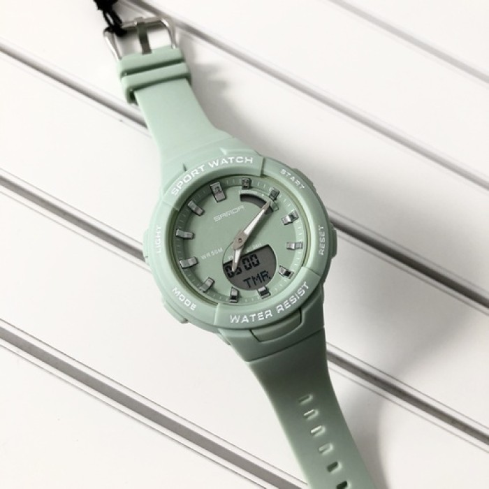 Жіночий спортивний годинник Sanda 6005 Green
