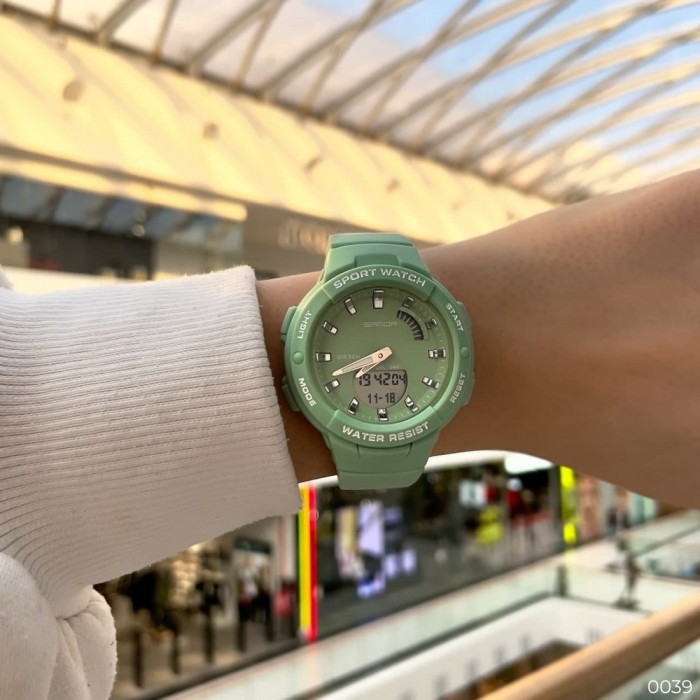 Жіночий спортивний годинник Sanda 6005 Green