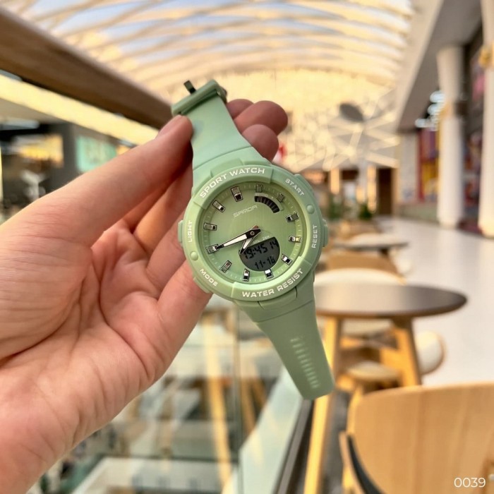 Жіночий спортивний годинник Sanda 6005 Green