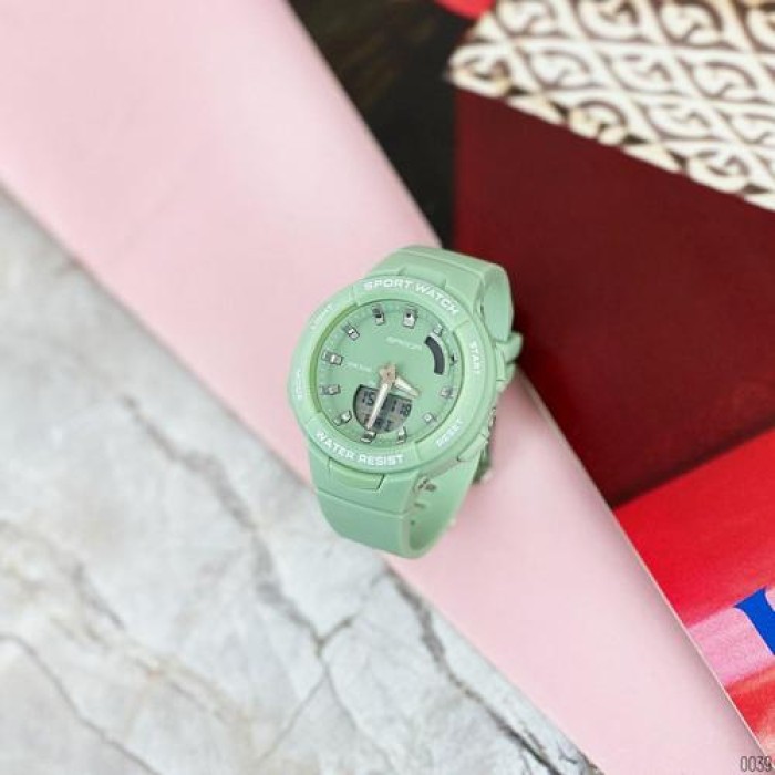 Жіночий спортивний годинник Sanda 6005 Green
