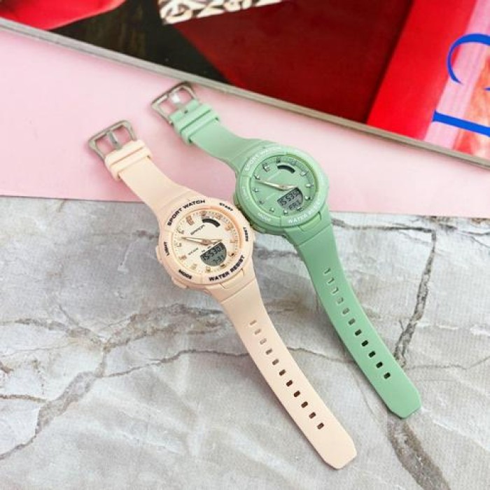 Жіночий спортивний годинник Sanda 6005 Green