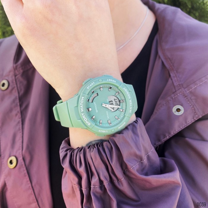 Жіночий спортивний годинник Sanda 6005 Green