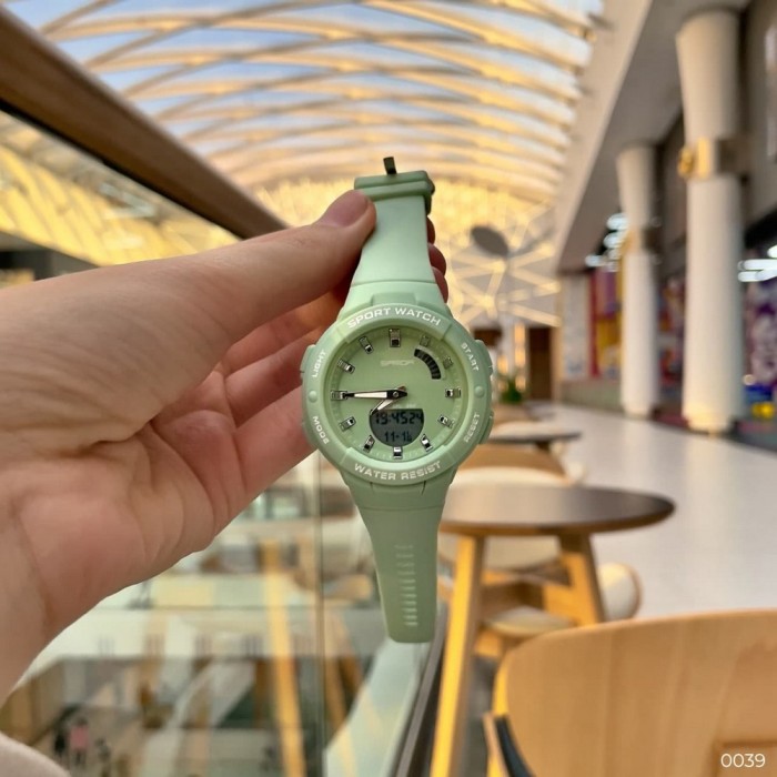 Жіночий спортивний годинник Sanda 6005 Green