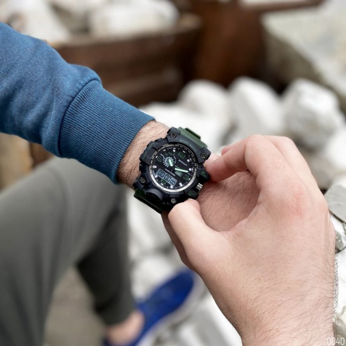 Годинники Sanda 742 Green-Black - Стиль та комфорт